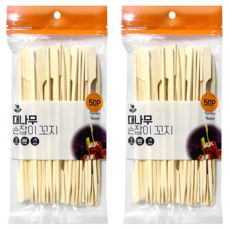 영수산업카멜 대나무 손잡이 꼬지 18cm, 50개입, 2개