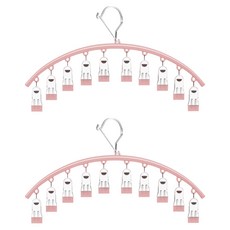 防滑曬衣夾 C448 全長44cm, 櫻花粉, 2個
