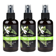 토종마을 어성초자소엽녹차 헤어스프레이, 150ml, 3개