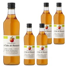 BEAUFOR 堡芙 蘋果醋 諾曼地蘋果酒釀造製成 果香十足 5%低酸度 適合調製雞肉、鴨肉料理醬汁、佐沙拉食用, 500ml, 5瓶