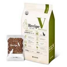 유한양행레시피브이 고양이 처방식사료, 인도어, 3.6kg, 1개