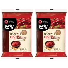 청정원순창 찰 고추장 비닐, 500g, 2개