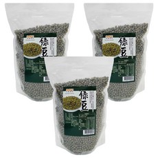 茂喜食品 進口嚴選綠豆 真空包裝, 600g, 3包