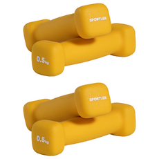 sportler 氯丁橡膠美體啞鈴, 0.5kg, 4個
