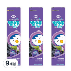 뽀로로 저불소 치약 포도향, 50g, 9개