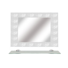 巴洛克浴用除霧鏡含平台 75cm, 單色