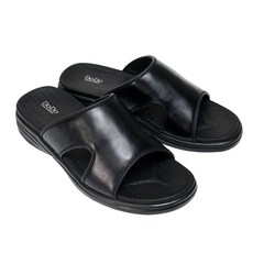 DODO partners 男款雙層緩衝柔軟拖鞋, 黑色, 280