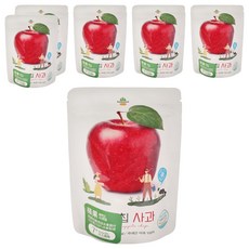 Ssalgwaja 米餅村 無添加寶寶水果脆片 蘋果 7個月以上適用 100%水果製成, 15g, 6包