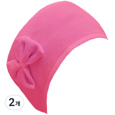 미니맥시 뷰티 심플 컬러 워시 헤어 벨크로, 레드, 2개