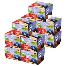 네추럴누바 유기농 생과일 퓨레, 사과 푸룬맛, 10개, 200g