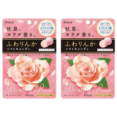 Kracie 葵緹亞 玫瑰風味軟糖 含膠原蛋白、玻尿酸、維他命C, 32g, 2包