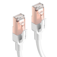 MAGIC Cat.7 SFTP 圓線 光纖超高速網路線 26AWG, 1個, 白色, 10m