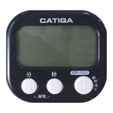 CATIGA 大音量大按鍵大字幕正倒數計時器 GP-103, 黑色, 1個