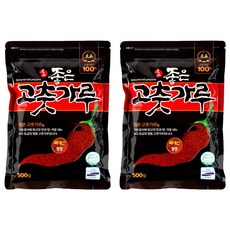 좋은고춧가루 청양 김치 깍두기양념용 국산 고춧가루, 500g, 2개