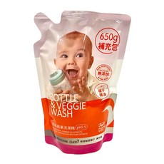 媽媽餵 奶瓶蔬果洗潔精補充包 650g, 1包