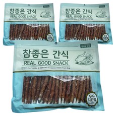 헬로도기 참좋은간식 강아지 건조간식, 우유치킨껌, 400g, 3개 우유치킨껌, 400g, 3개
