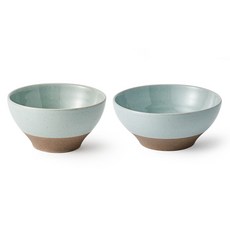 KwangJuYo Danji系列單人飯碗2件組, 淺綠松石, 飯碗+湯碗