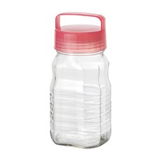 ADERIA 長型醃漬玻璃罐 粉色, 1.2L, 1個