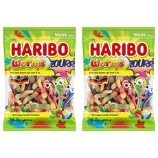 하리보 웜즈 사우어 젤리, 160g, 2개