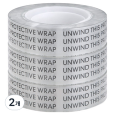 리코즈 클리어픽스 양면 테이프 리필 12mm x 15m 3p, 투명, 2개