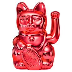 DONKEY 幸運繽紛招財貓 - 金屬紅 15cm