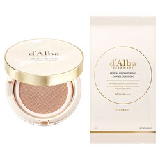 달바 세럼 글로우 픽싱 커버 쿠션 본품 17g + 리필 17g 세트, 21호, 1개