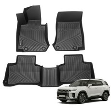 더존 입체포집 TPE 카매트 풀세트, 쌍용 토레스 EVX(2023~), 올블랙