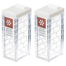 inomata 7孔調味罐-63ml-白色, 2個