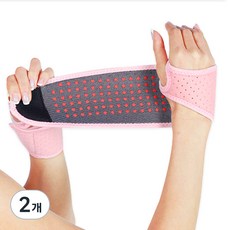 魔鬼氈式手腕支撐帶 粉紅色, 2個