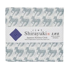 ShirayukiFuukin 友禪染多用途白雪拭巾 灰白神鹿 40g, 1件