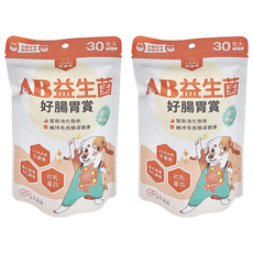 MAOUP 毛起來 毛孩每日健康賞 AB益生菌好腸胃賞, 維持腸道健康, 2袋, 30條