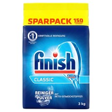 finish 洗碗機清潔粉補充包 原味, 3kg, 1袋