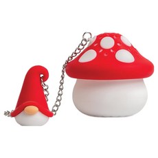 OTOTO Enchan Tea鬍鬚精靈 x 蘑菇先生 泡茶器, 不含雙酚A, 食品級矽膠, 耐熱120℃, 5.3 x 5.3 x 5cm, 1個