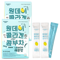 Wellness OneDay膠原蛋白康普茶 檸檬口味, 5g, 2個, 15入