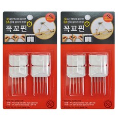 KOKKOPIN 一字型壁紙釘, 白色, 12個