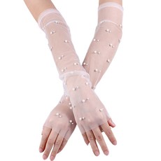 超值商城 派對用品 左右袖套組 01, 白色, 2套