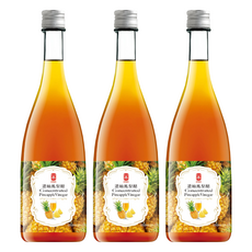 e.Ben 一本 濃縮鳳梨醋 玻璃瓶精裝盒, 500ml, 3瓶