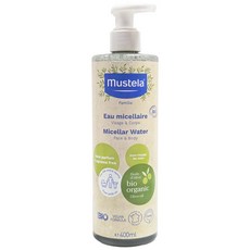 mustela 慕之恬廊 有機好橄潔膚水 400ml, 溫和清潔、保濕滋潤、無香精, 1瓶