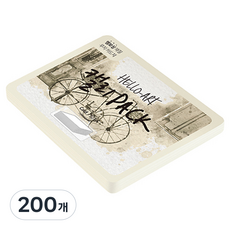종이문화 헬로우 아트 캘리팩 두꺼운 엠보카드 200g 01 화이트, 208 x 153 mm, 200매