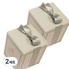 ICL Noble 方形 silver white lovely 2入, 銀色, 2套