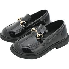 Rabbit Foot 兒童漆皮環扣樂福鞋