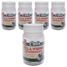 Cost 酷司特 L LYSINE 全齡貓用離胺酸, 日本進口原料，成分單純，全齡貓咪都適用, 80g, 5罐