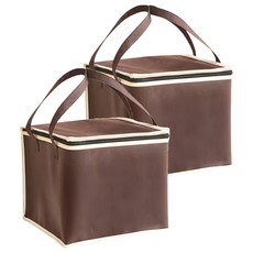 蛋糕保冰袋 雙層, 6寸, 咖啡色, 2個