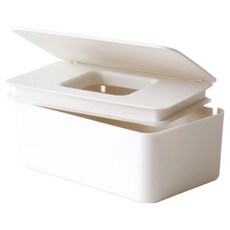 comet 多用途濕紙巾收納盒 21 x 12.5 x 10cm, 1個, 象牙白