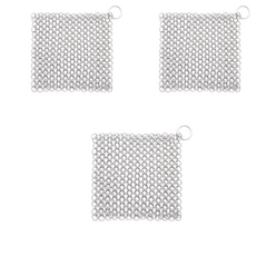 마이크릿홈 무쇠팬 세척 올스테인리스 위생 철수세미 사각형 S, 1개입, 3개