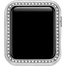 4YOU 智慧手錶水晶全包覆保護殼 44mm, 銀色