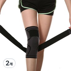 Balhappy 運動護膝雙綁帶護具, 黑色, 2個