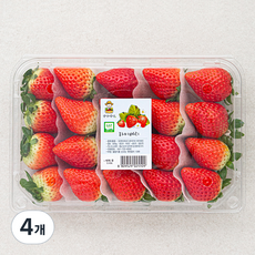 광식이 농장 GAP 인증 하이베리 딸기, 500g, 4개