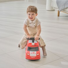 YaYa 幼兒用靜音3D消防滾輪車, 紅色, 1個