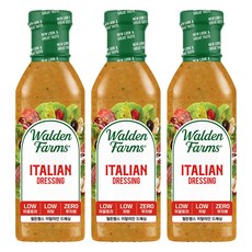 Walden Farms 義式沙拉醬, 3個, 355ml